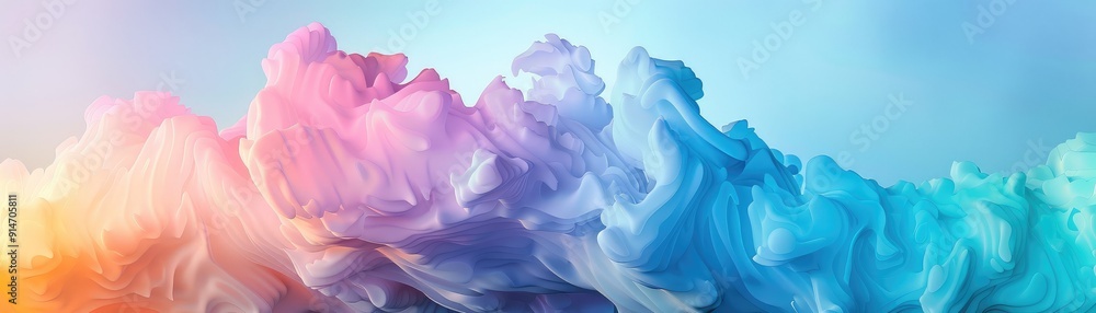 Abstract colorful smoke clouds, dreamy and ethereal. Abstract colorful smoke clouds, dreamy and ethereal.