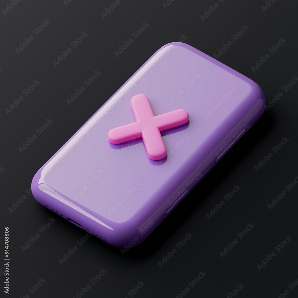 Obraz premium missed call 3d render icon