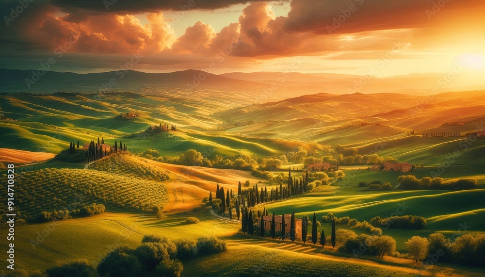 Fototapeta premium morning in the mountains