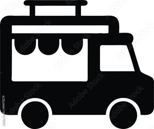 Food trucks icon vector illustration