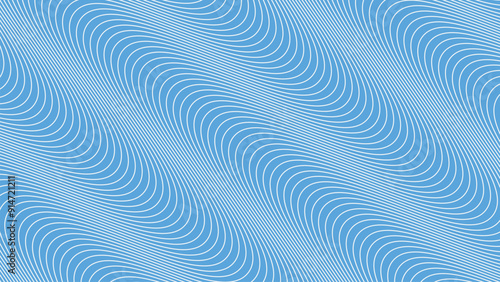 Light Blue wavy seamless pattern vector image for backdrop or presentation