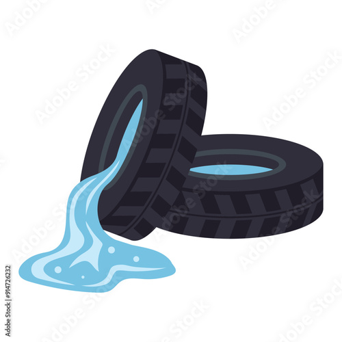 tire with stagnant water dengue prevention