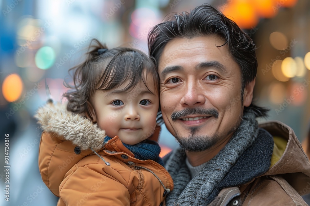 Father happily holds son as the little boy plays with a toy airplane in a heartwarming moment Father happily holds son as the little boy plays with a toy airplane in a heartwarming moment