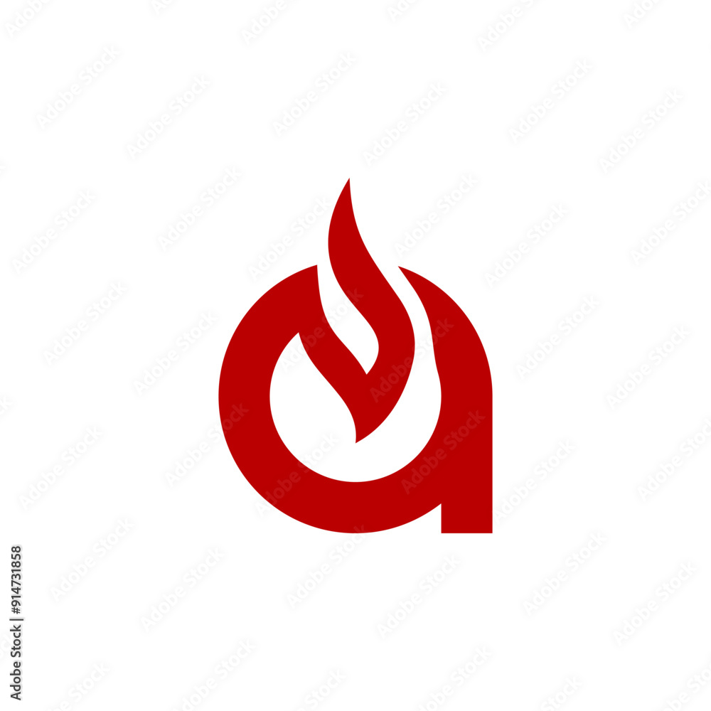 a combination of fire and initials, or letters, or alphabet, or numbers in the form of a logo and vector in red color for business purposes and others a combination of fire and initials, or letters, or alphabet, or numbers in the form of a logo and vector in red color for business purposes and others