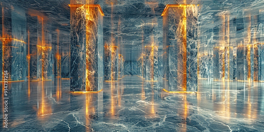 Naklejka premium fountain in the park