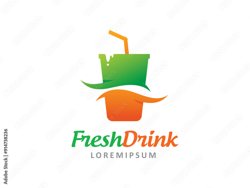 Fresh Drink logo symbol or icon template Fresh Drink logo symbol or icon template
