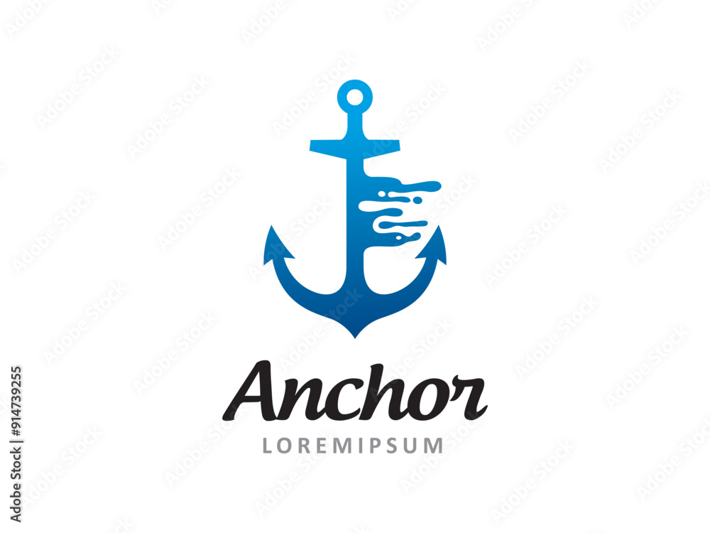 Anchor logo symbol or icon template Anchor logo symbol or icon template