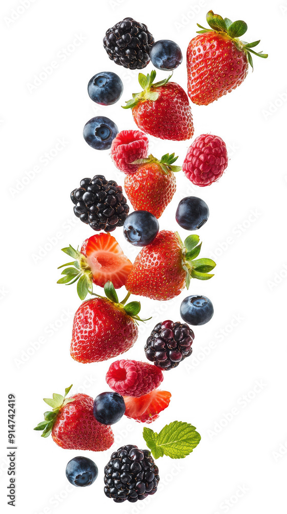 Falling Mixed Berries Falling Mixed Berries