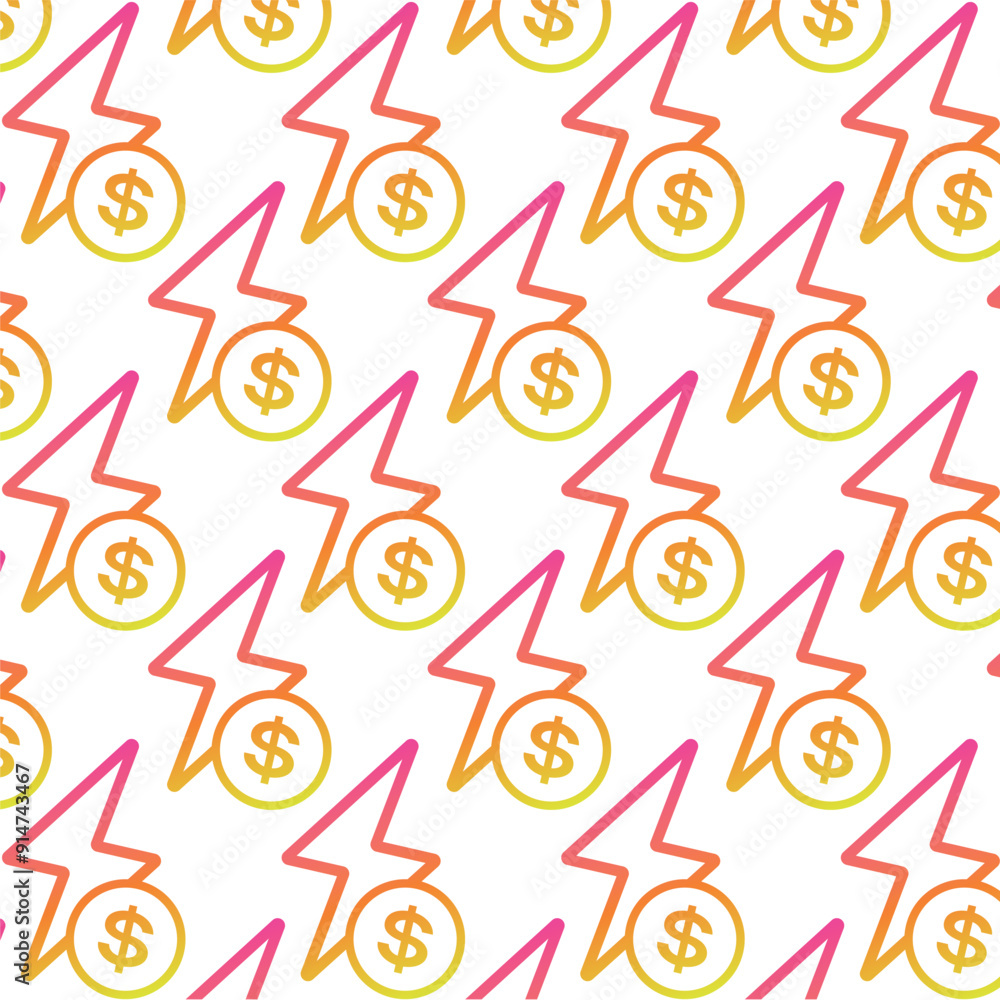 Charge icon Pattern background Vector Charge icon Pattern background Vector