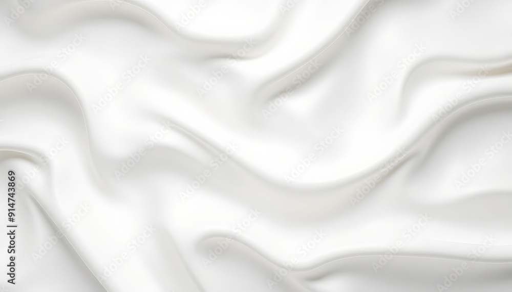 Fototapeta premium White Fabric Drape Background Texture.