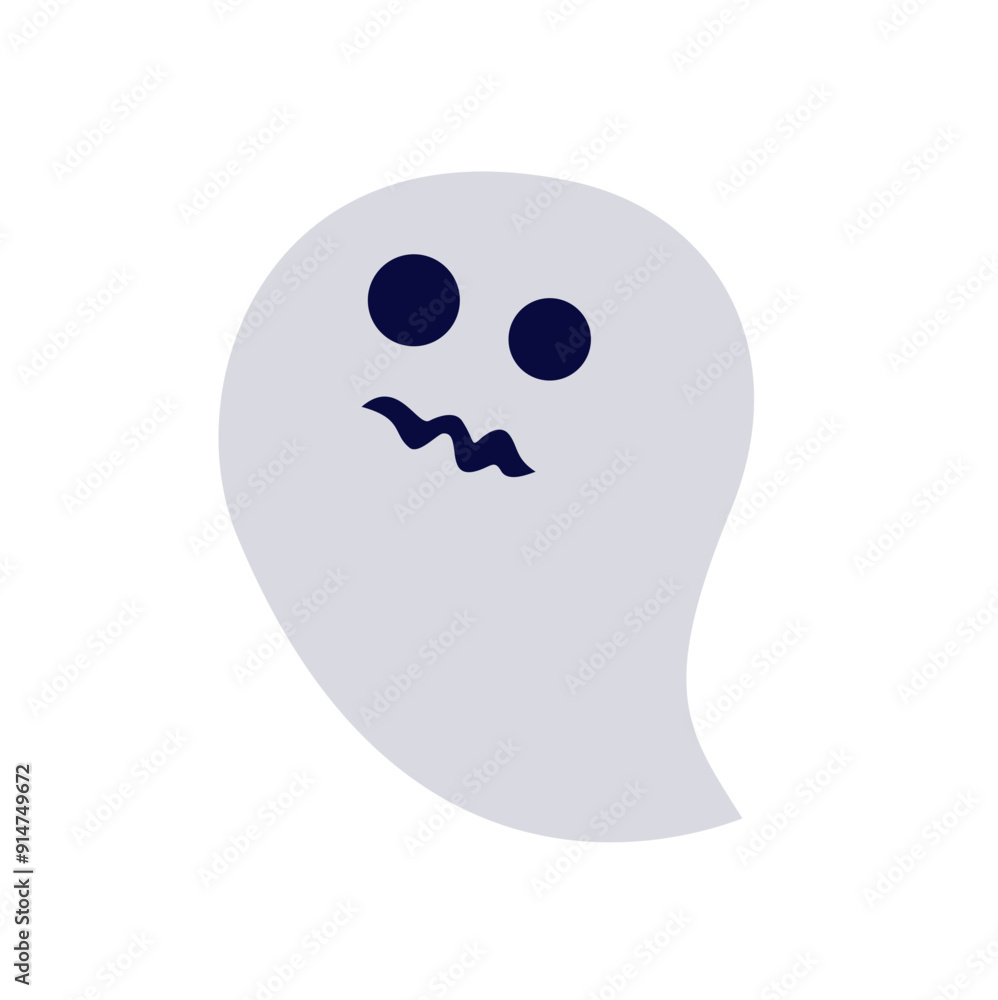 Halloween ghost silhouette vector illustration Halloween ghost silhouette vector illustration