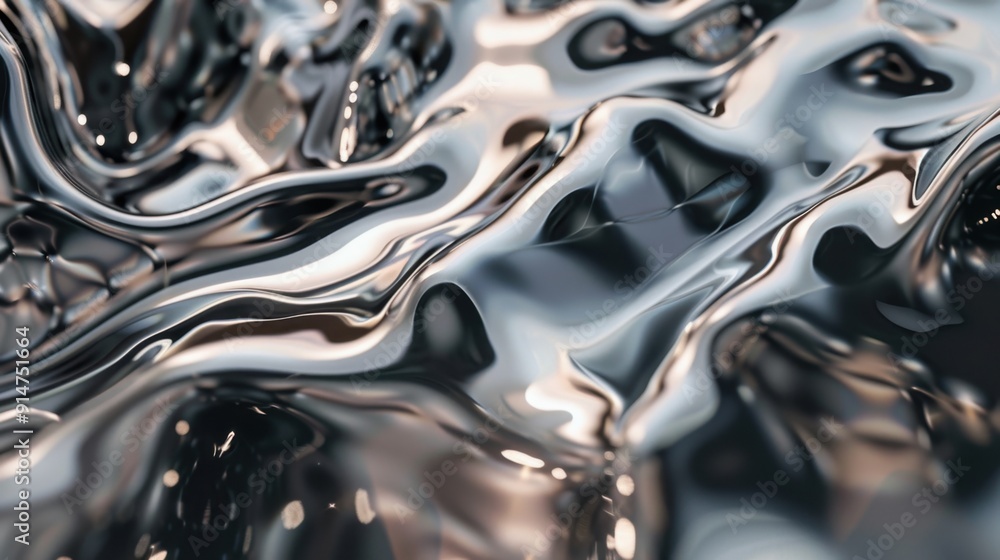 Abstract Metallic Fluid Texture Abstract Metallic Fluid Texture