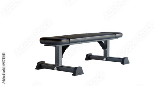 Weight bench on transparent background