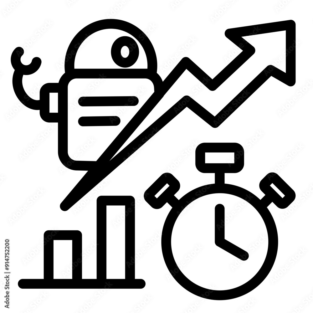 Robotic Efficiency Icon