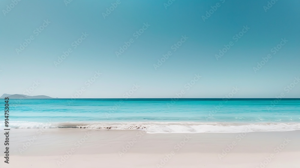 Tranquil Turquoise Waters Meet Pristine Sand Tranquil Turquoise Waters Meet Pristine Sand