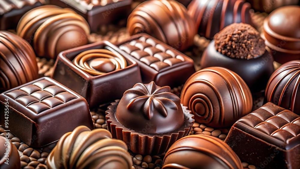 Assorted Gourmet Chocolates. Assorted Gourmet Chocolates.