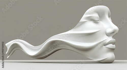 black and white mask