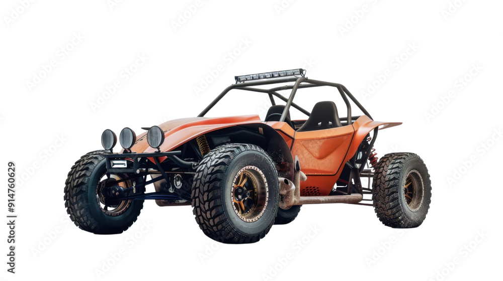 Dessert dune buggy on transparent background Dessert dune buggy on transparent background