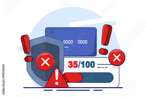 Fraud detection concept, debit card fraud detection uses tools and techniques to identify and prevent unauthorized transactions, thereby protecting against financial loss. improve payment security.