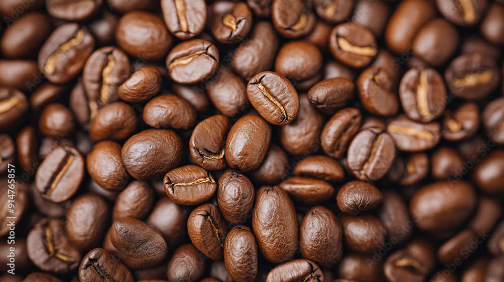 Naklejka premium coffee beans background