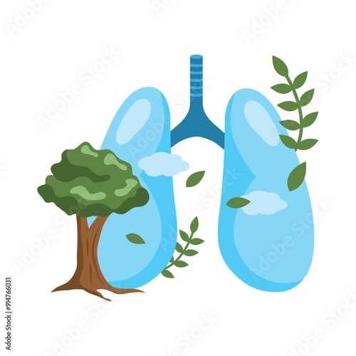 breathe fresh air forest is lungs