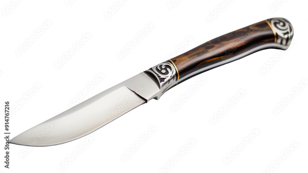 Decorative knife on transparent background Decorative knife on transparent background