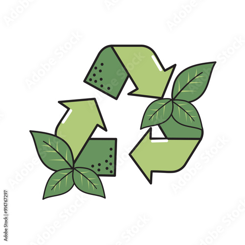 green recycle sign