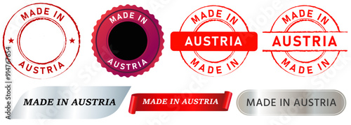 made in austria product marketing nation export austrian commercial design icon stamp collection