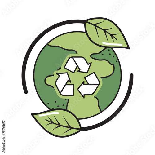 green recycle sign