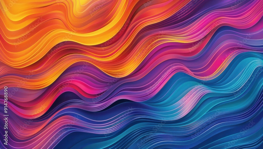 Abstract Wavy Background with Vivid Colors Abstract Wavy Background with Vivid Colors