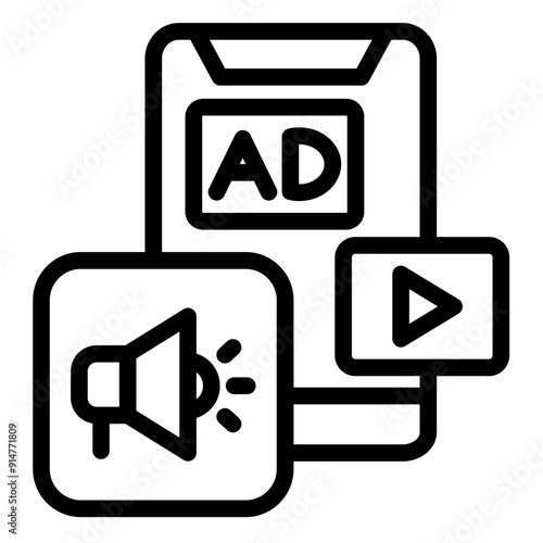 Mobile Advertising Icon photo