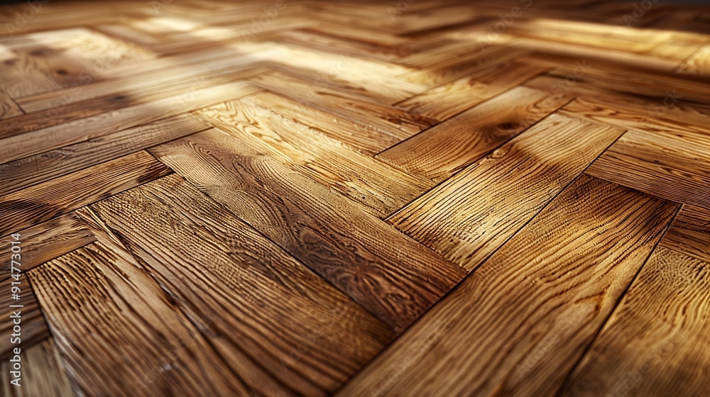 Fototapeta premium Premium oiled oak parquet with nice texture simple beauty of wood project management premium interiors made in Germany good quality carpentry and craftsmanship : Generative AI