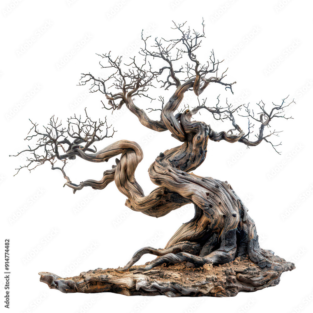 A large tree with many branches and a trunk A large tree with many branches and a trunk