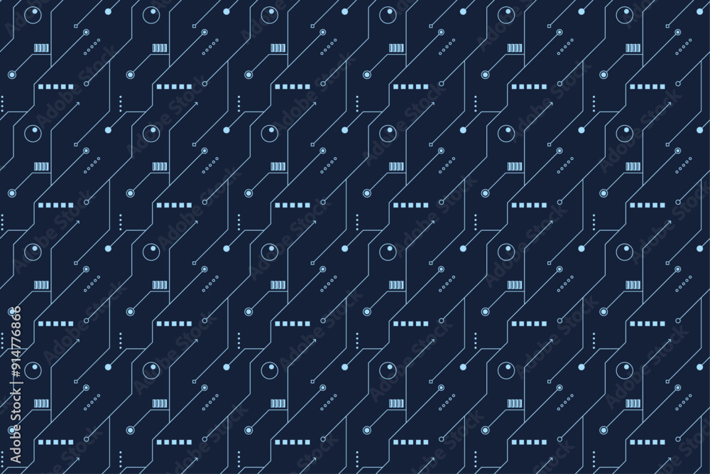 Technology Seamless Pattern Technology Seamless Pattern