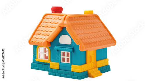 Kid house toy on transparent background photo