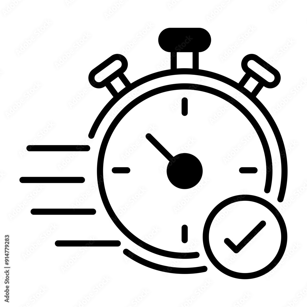 Quick response icon in line style Quick response icon in line style