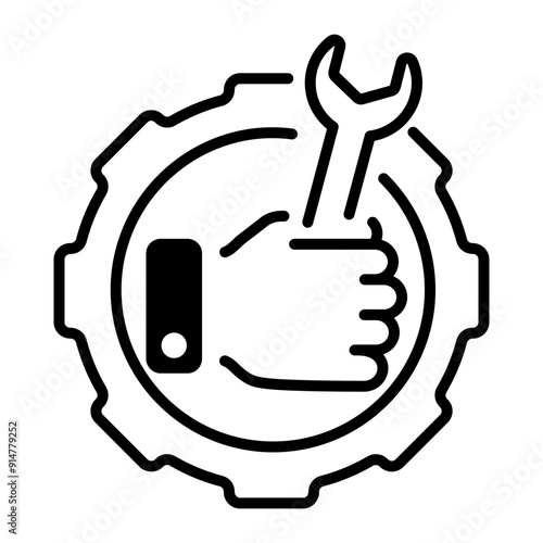 A line style icon of maintenance 
