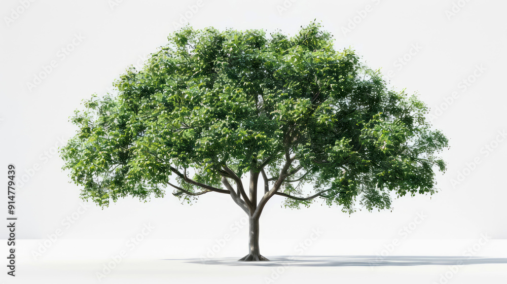A realistic illustration of an elegant tree with lush leaves, set against a white background, with intricate detail. A realistic illustration of an elegant tree with lush leaves, set against a white background, with intricate detail.