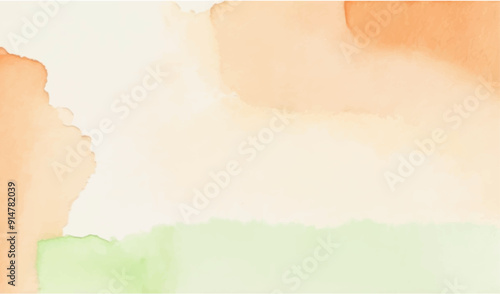 Tri watercolor  background, 15 August, republic day, independence day, Indian, background vector design 