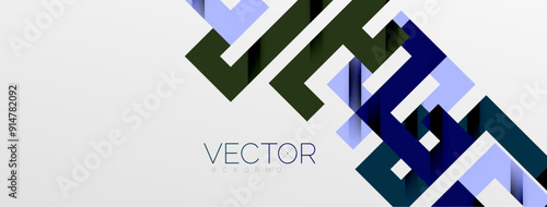 Color bend lines with shadow texture effect. Vector Illustration For Wallpaper, Banner, Background, Card, Book Illustration, landing page