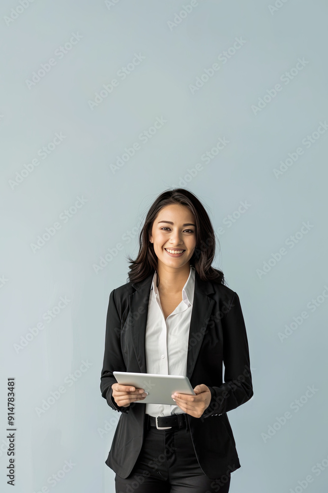 Professional Woman with Tablet in Hand Professional Woman with Tablet in Hand