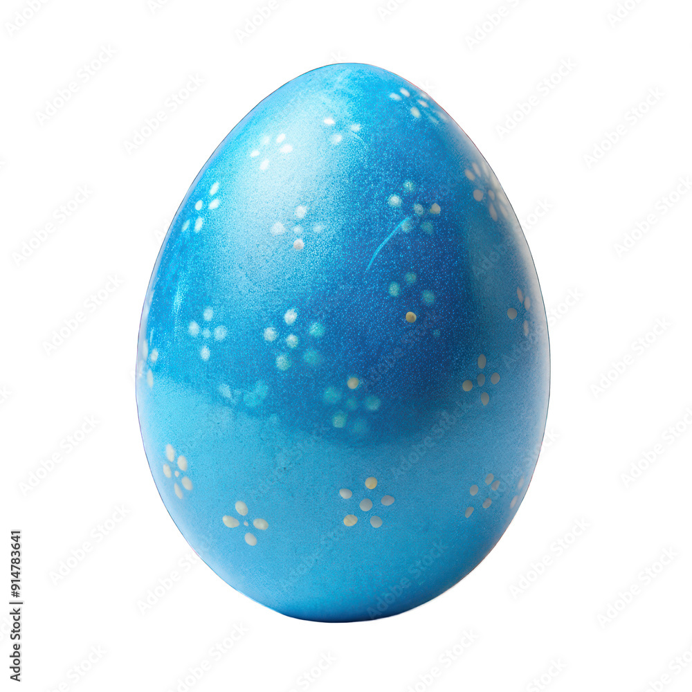 Blue Easter Egg isolated on transparent background Blue Easter Egg isolated on transparent background