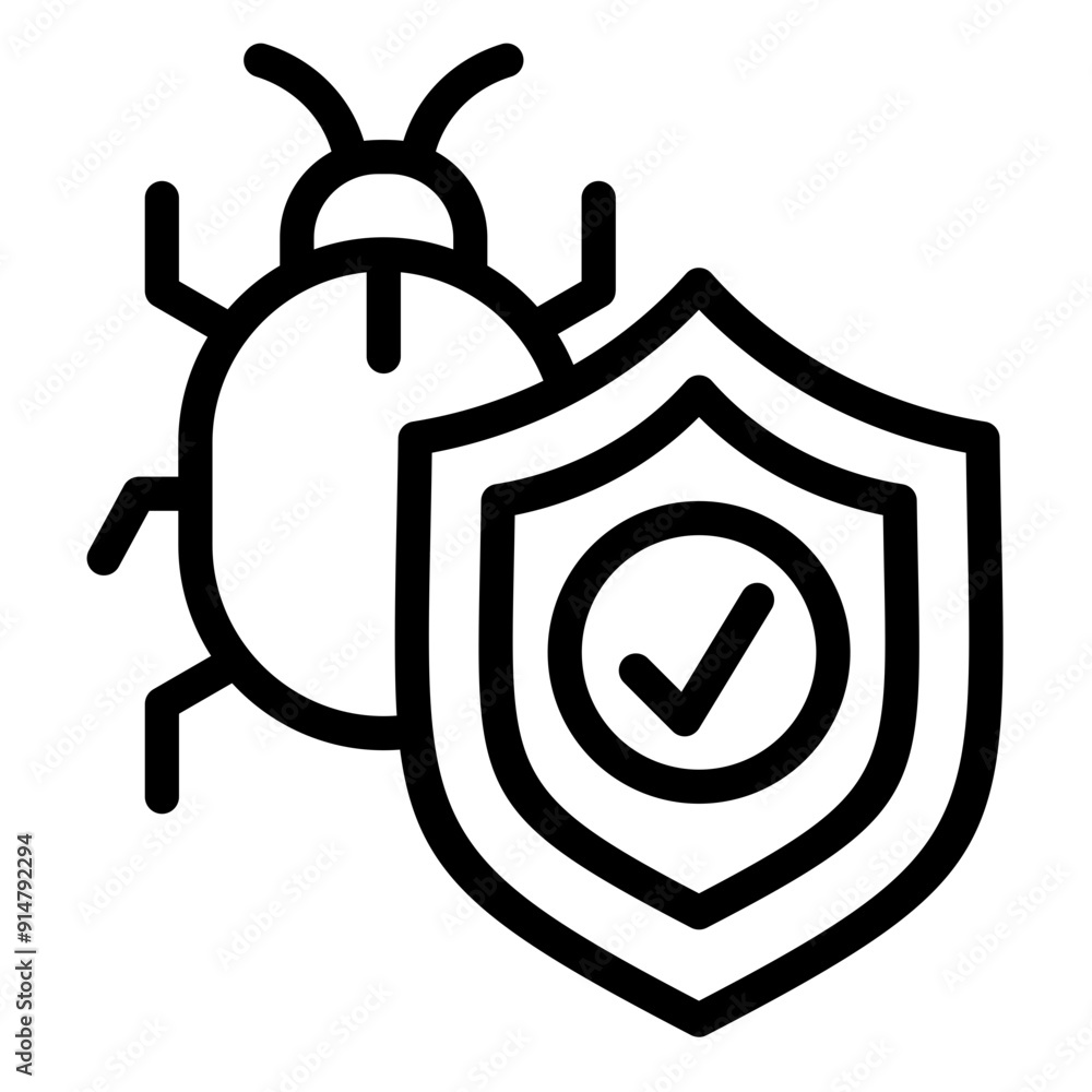 Obraz premium Malware Protection Icon