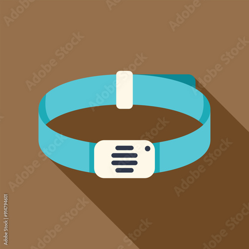 Blue wristband for identifying people attending an event