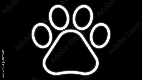 Easy to use vector image of paw