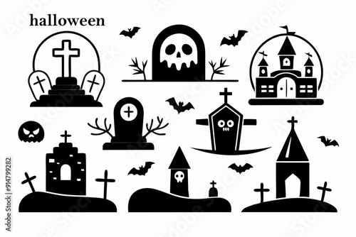 Set icon for halloween event or your design event