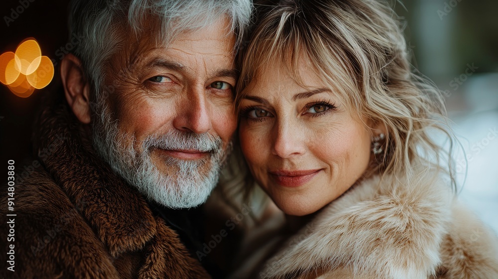 Mature Couple Embracing At Home, Sharing A Tender Moment Mature Couple Embracing At Home, Sharing A Tender Moment