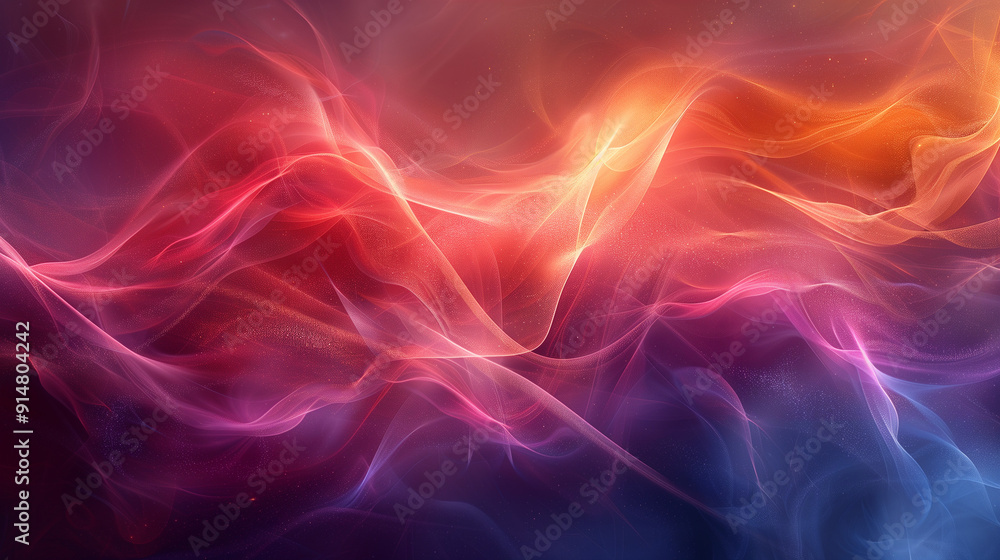Fototapeta premium Vibrant Abstract Nebula Background with Swirling Color Waves and Glowing Light Effects for Mystical Creative Projects
