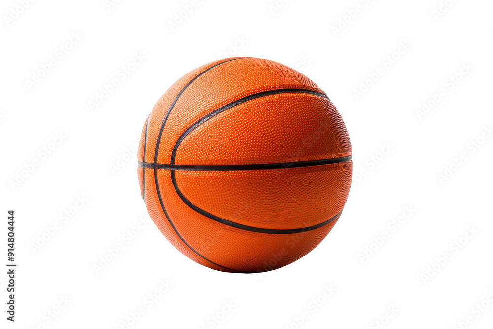 A basketball is shown in a white background A basketball is shown in a white background