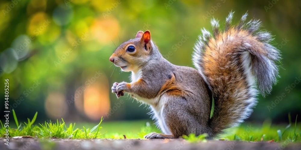 Squirrel with fluffy tail in the park , wildlife, nature, outdoor, tree, cute, furry, animal, rodent, park, playful, squirrel Squirrel with fluffy tail in the park , wildlife, nature, outdoor, tree, cute, furry, animal, rodent, park, playful, squirrel
